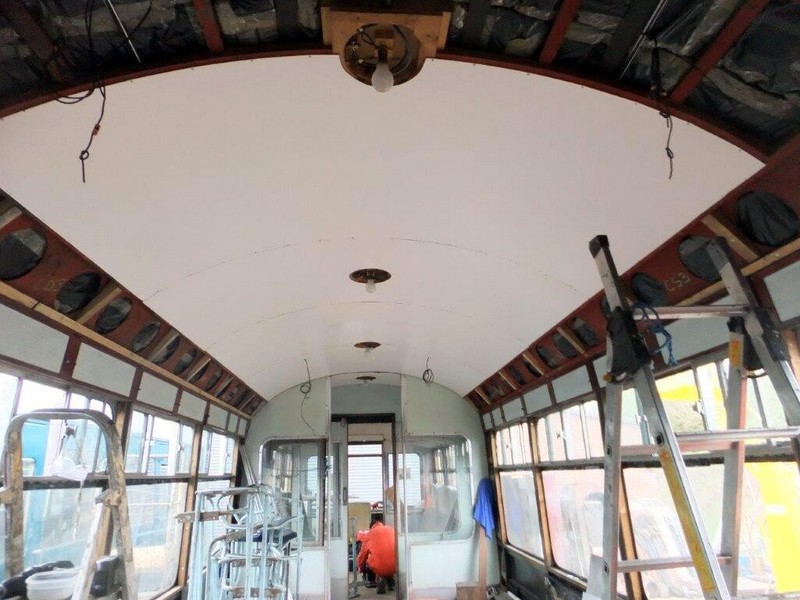 Class 100: Ceiling panels in place